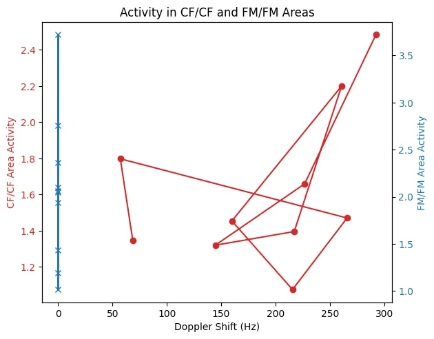 CF and FM neural activity graphs