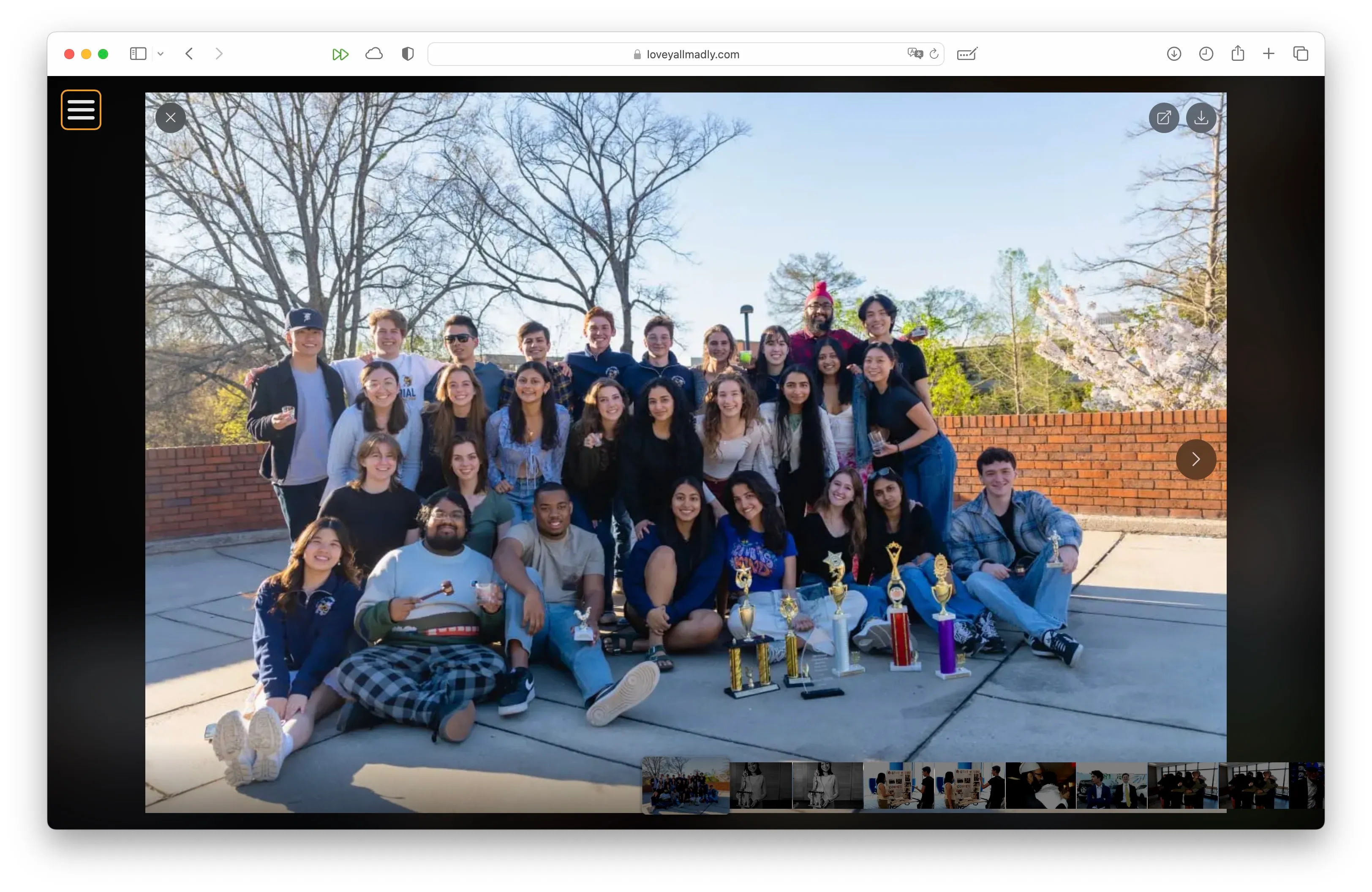 Photo archive website screenshot 3